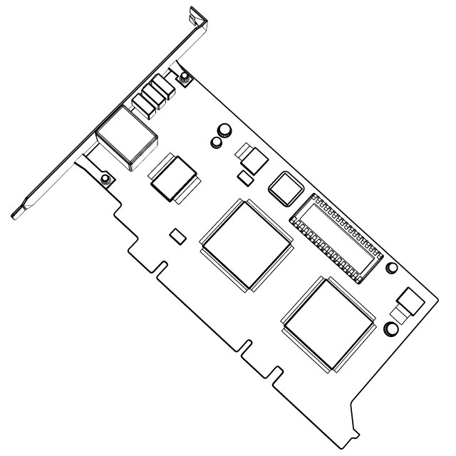 PC Network Card 3D model_2