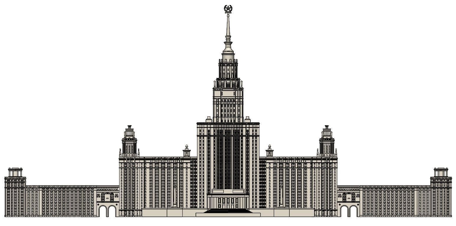 Moscow state University 3D model_3