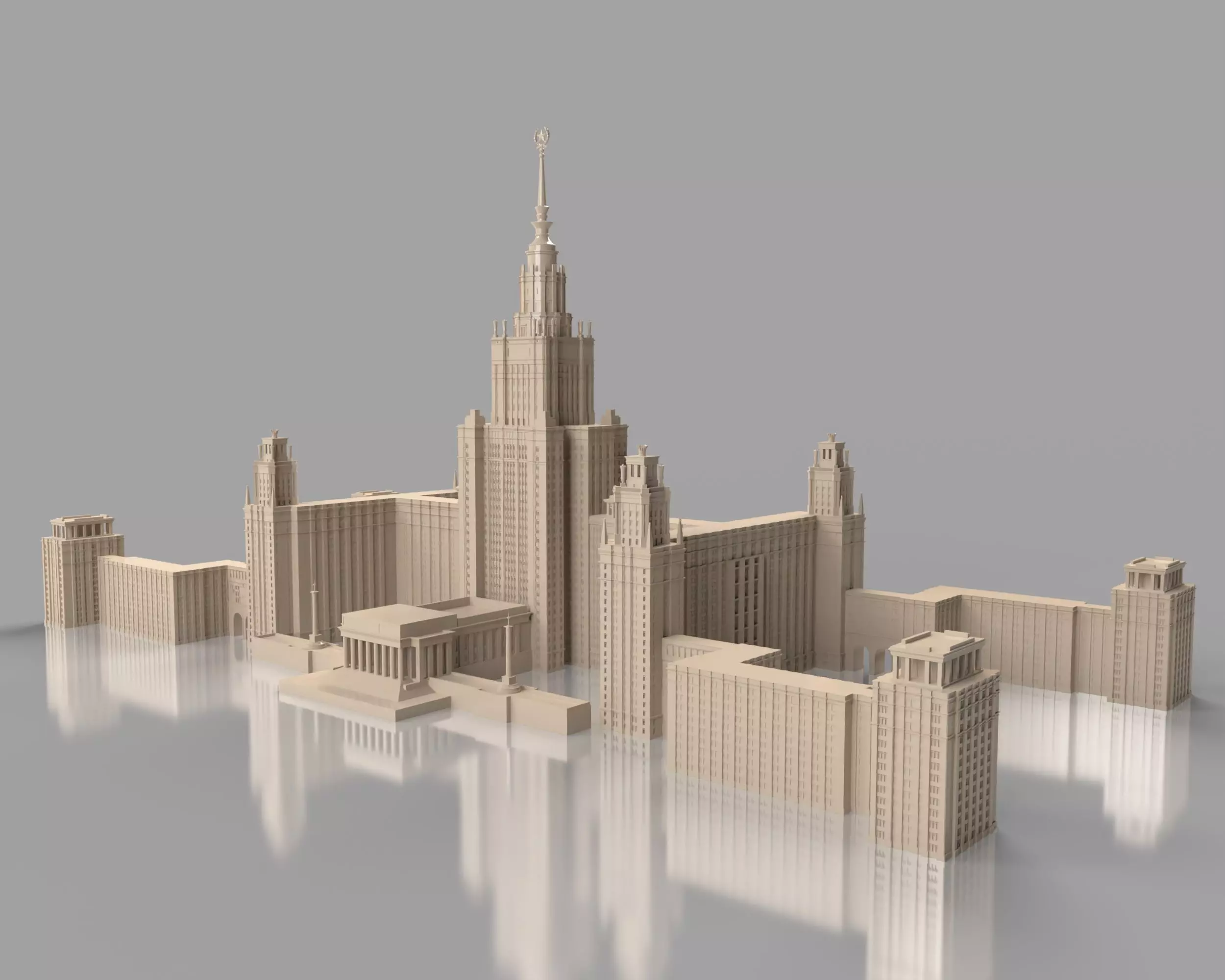 Moscow state University 3D model_0