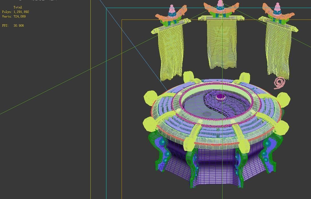 Game model - gossip too empty altar mirror 3D model_1