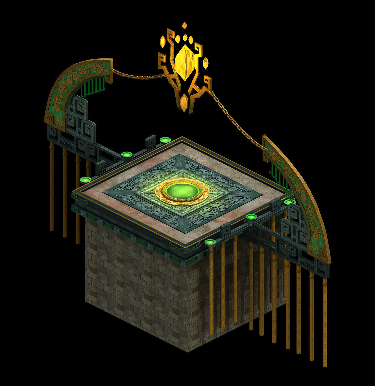 Baoguangge - Party A platform 3D model_3