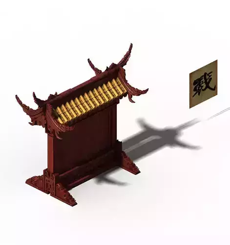 Contest ring - bulletin board 3D model