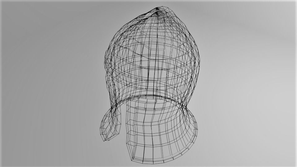 Medieval Helmet - Barbute 3D model_5