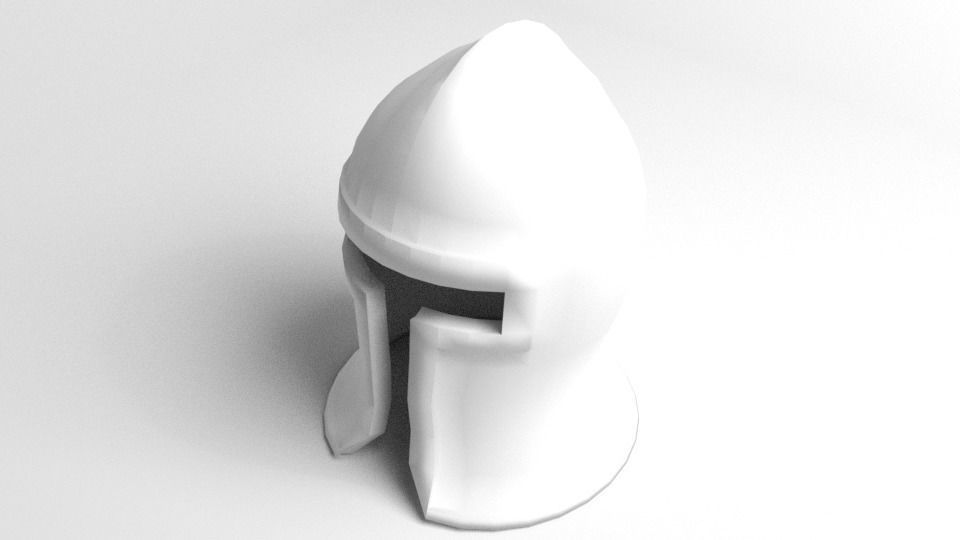Medieval Helmet - Barbute 3D model_4