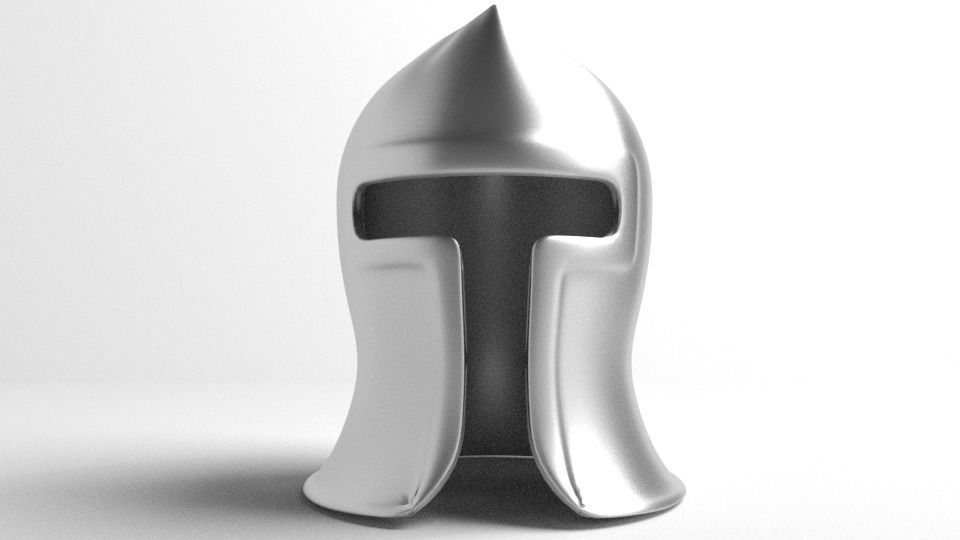 Medieval Helmet - Barbute 3D model_1