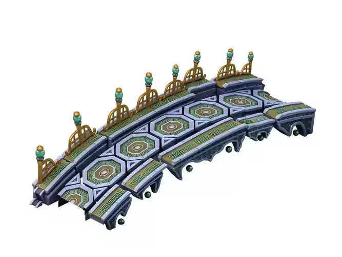 Game Model - Broken Stone Bridge Magic Star Bridge