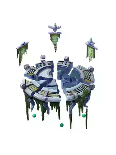 Game Model - Broken ruins of the old altar