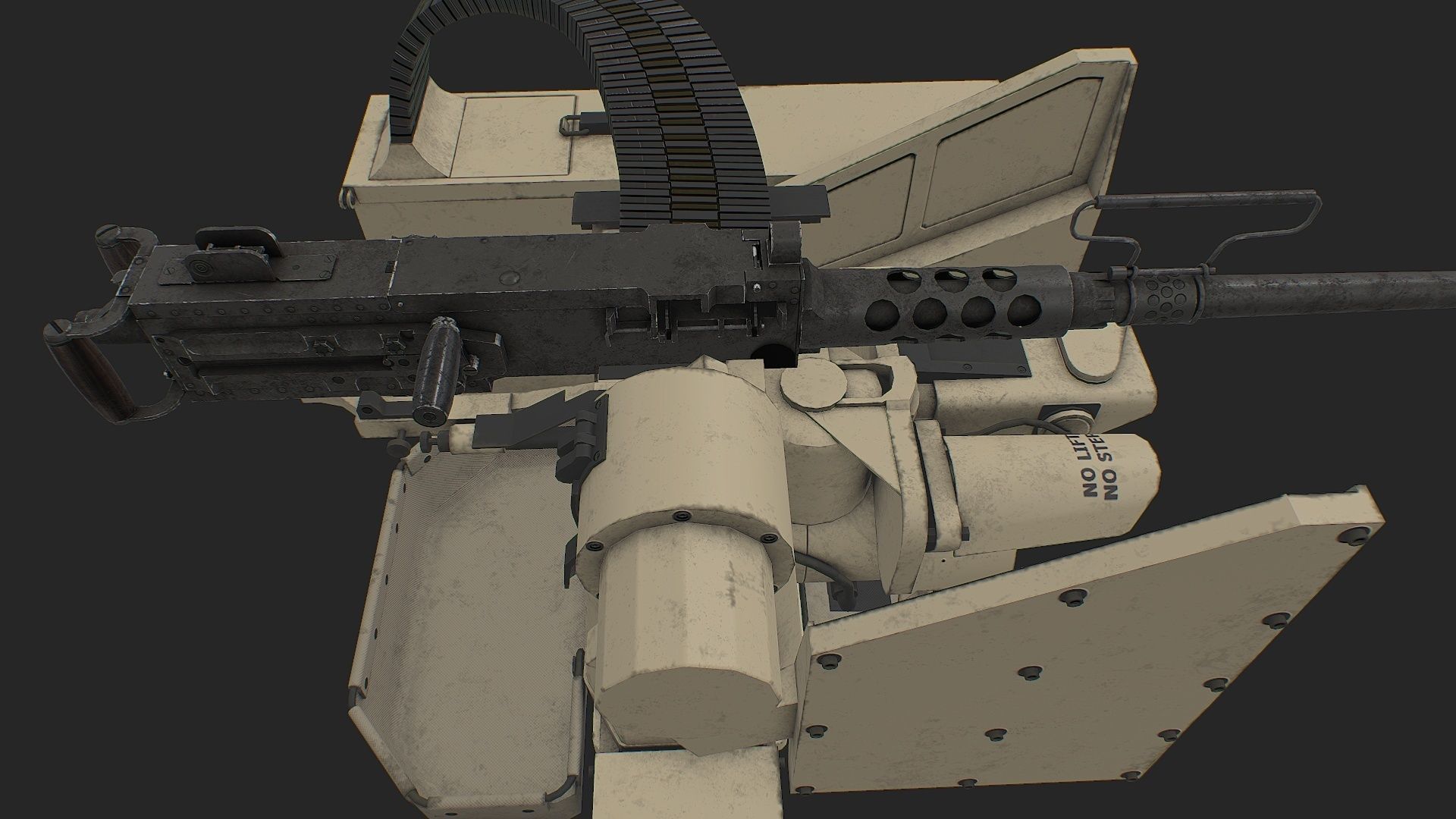 CROWS KONGSBERG M2 Low-poly 3D model_7