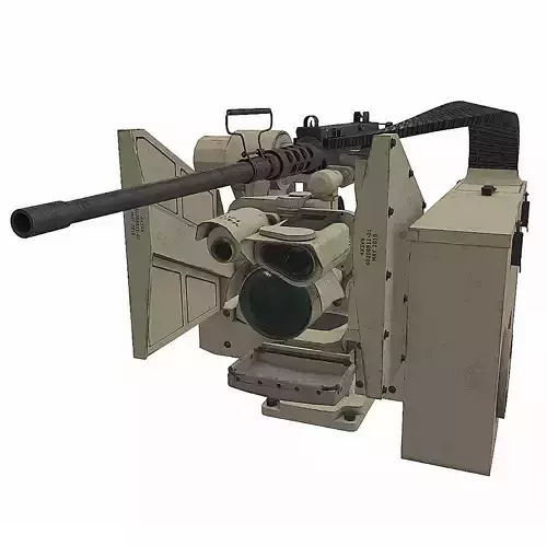 CROWS KONGSBERG M2 Low-poly 3D model