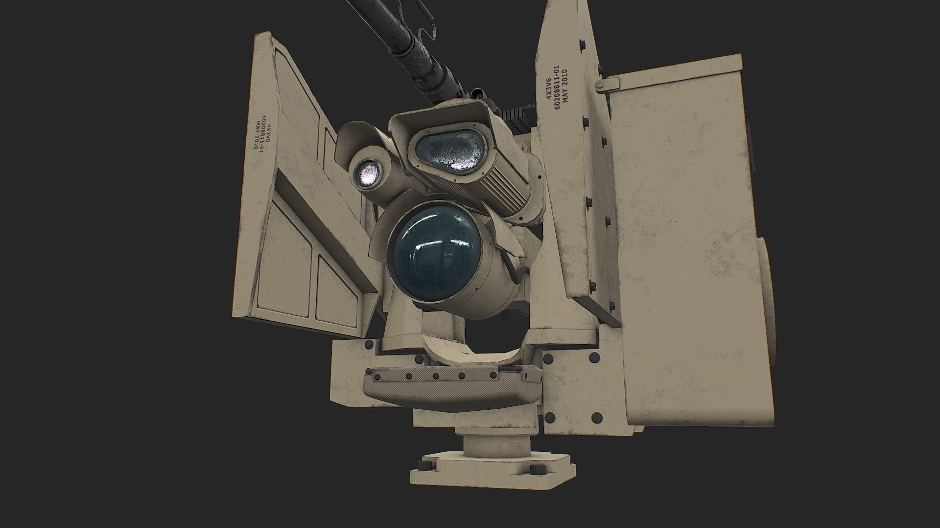 CROWS KONGSBERG M2 Low-poly 3D model_8