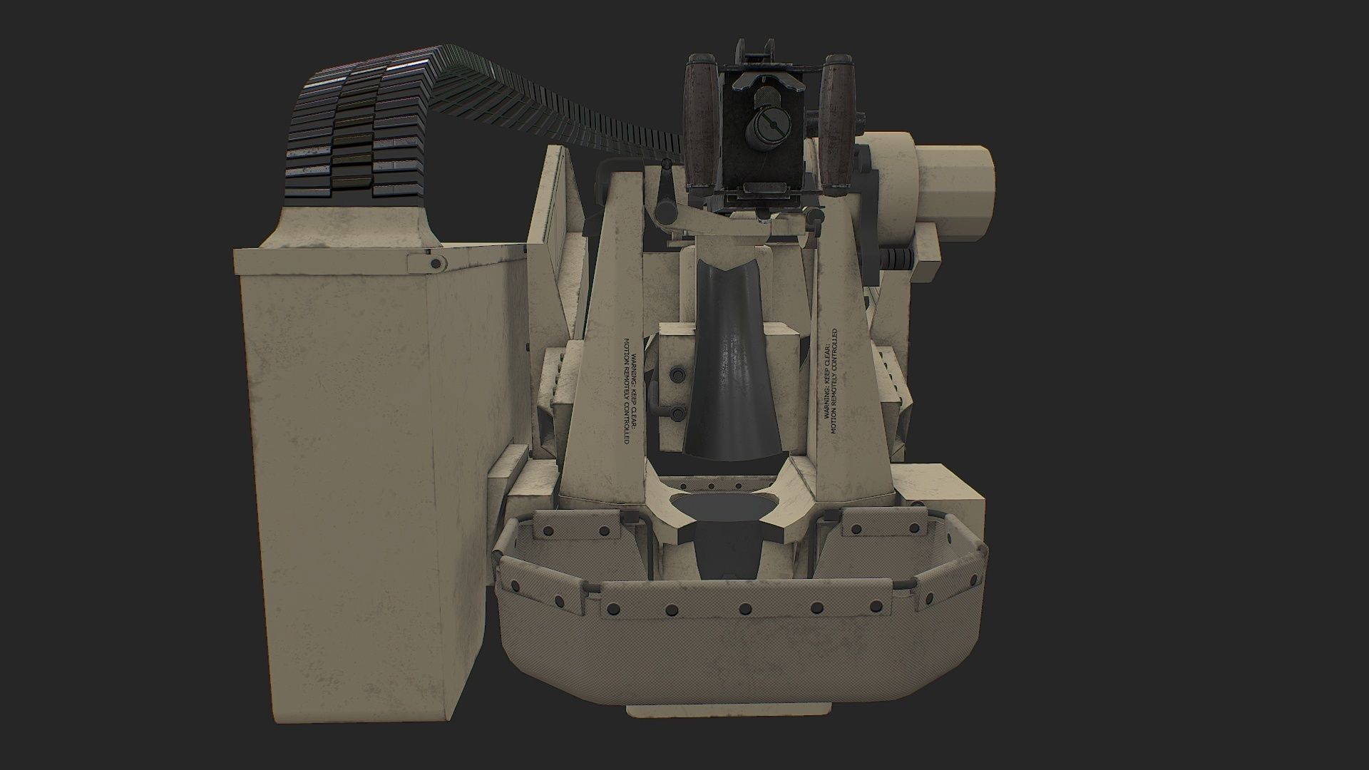 CROWS KONGSBERG M2 Low-poly 3D model_10