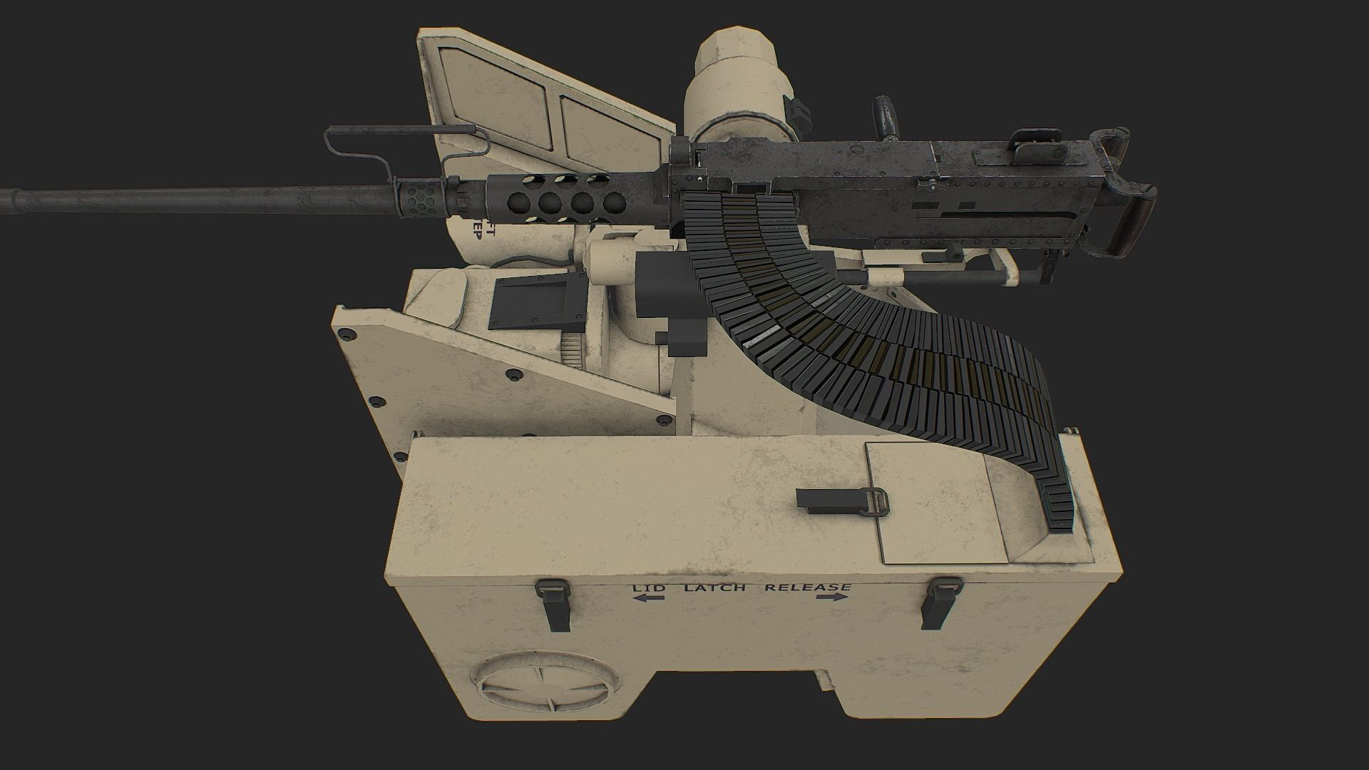 CROWS KONGSBERG M2 Low-poly 3D model_2