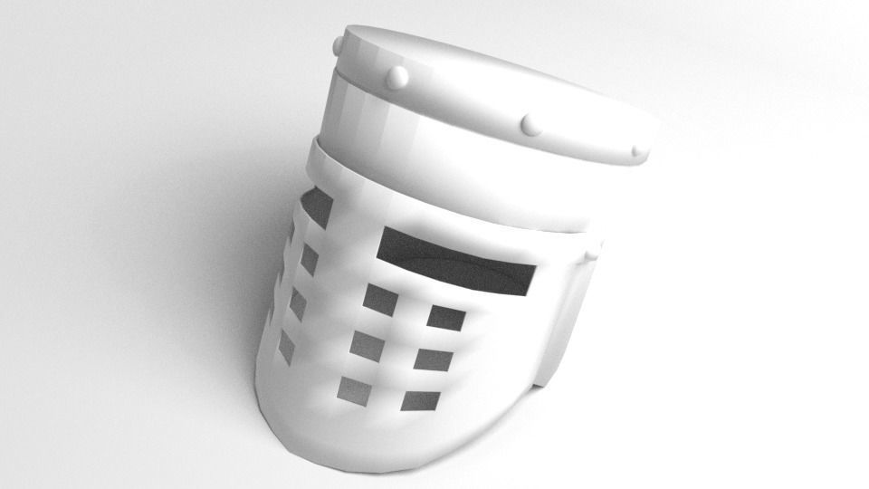 Medieval Helmet - Enclosed 3D model_4