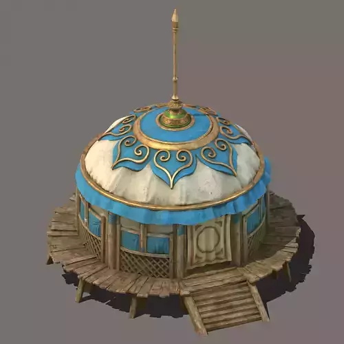 Grassland construction - tent 01