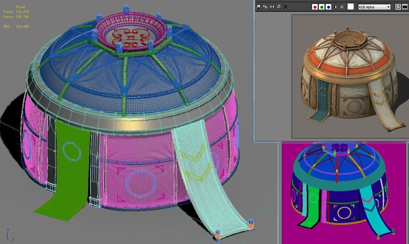 Prairie Architecture - Tent 02 3D model_6