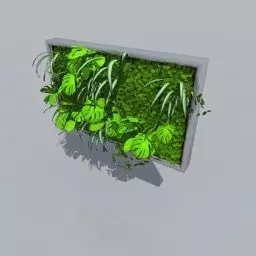 Greenwall moss wall Free 3D model