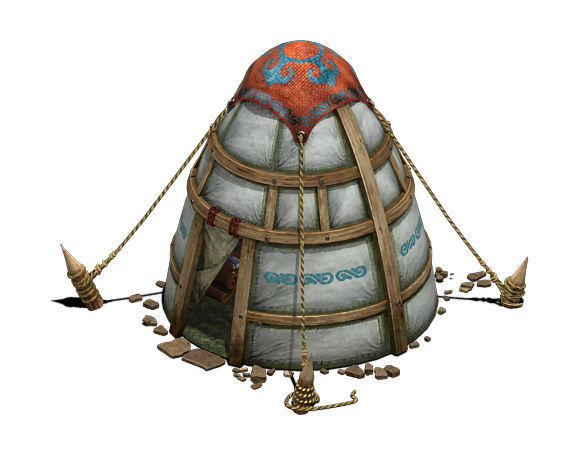 Prairie - tent - obo 3D model_6