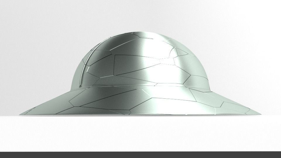 Medieval Helmet - Kettle Hat 3D model_3