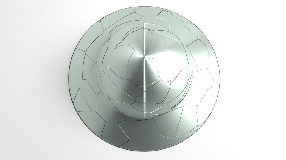 Medieval Helmet - Kettle Hat 3D model_2