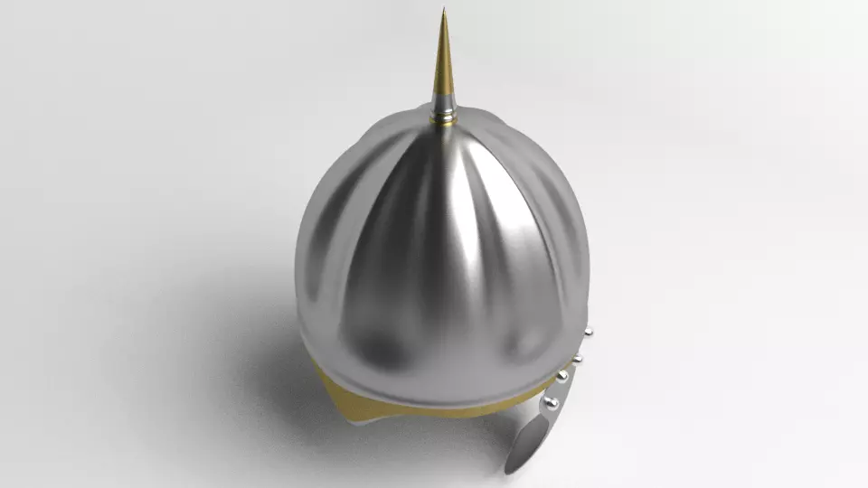Medieval Helmet - Spangenhelm 3D model_0
