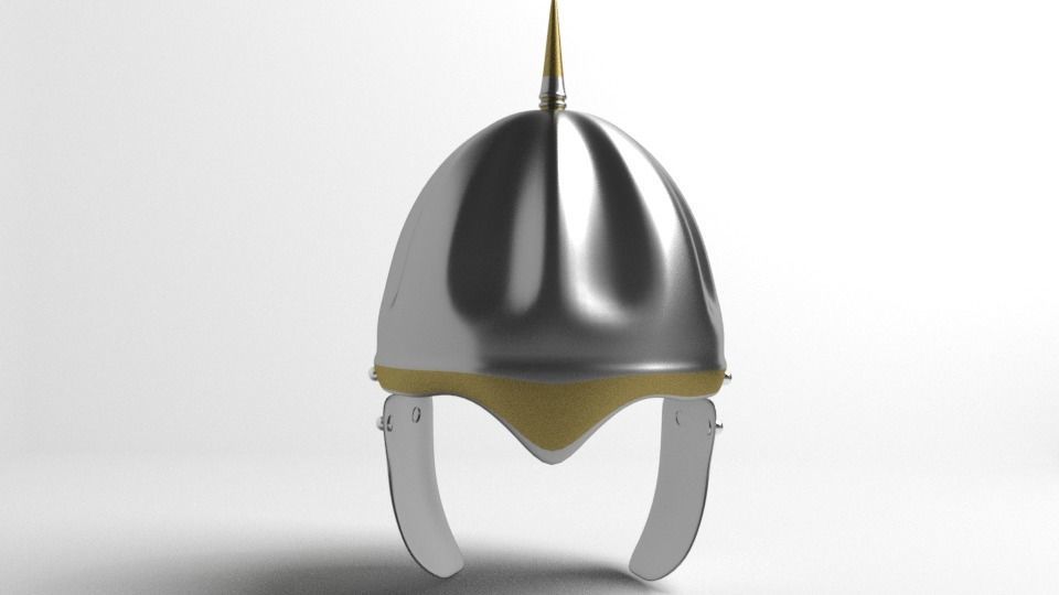 Medieval Helmet - Spangenhelm 3D model_1