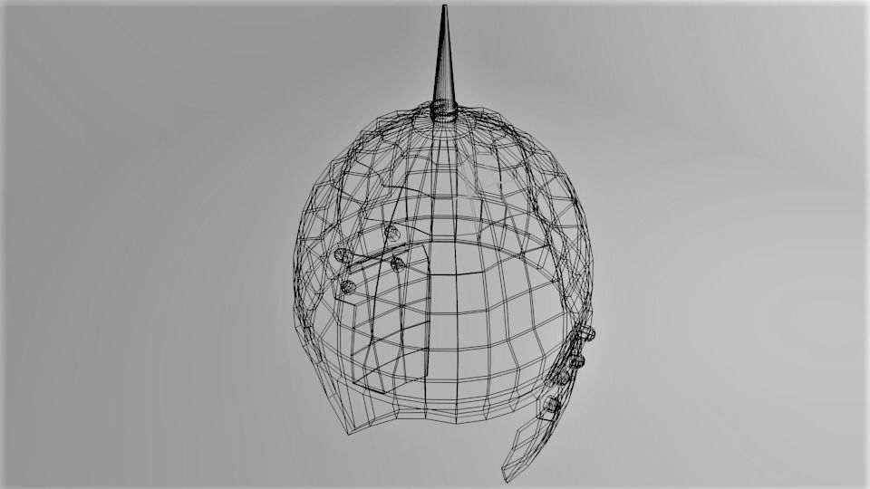 Medieval Helmet - Spangenhelm 3D model_5