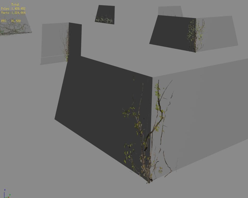 City Gate - Wall - Vineyard 3D model_5