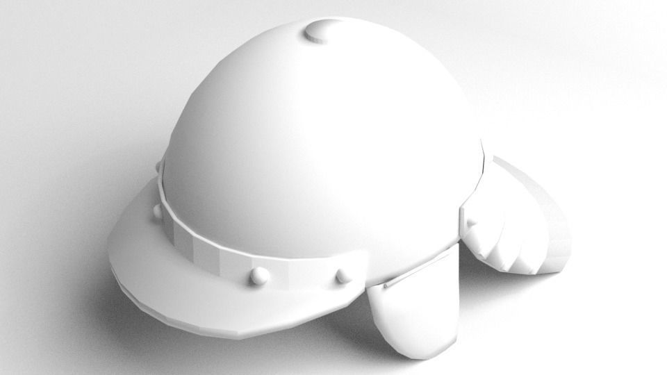 Medieval Helmet - Zischagge 3D model_4