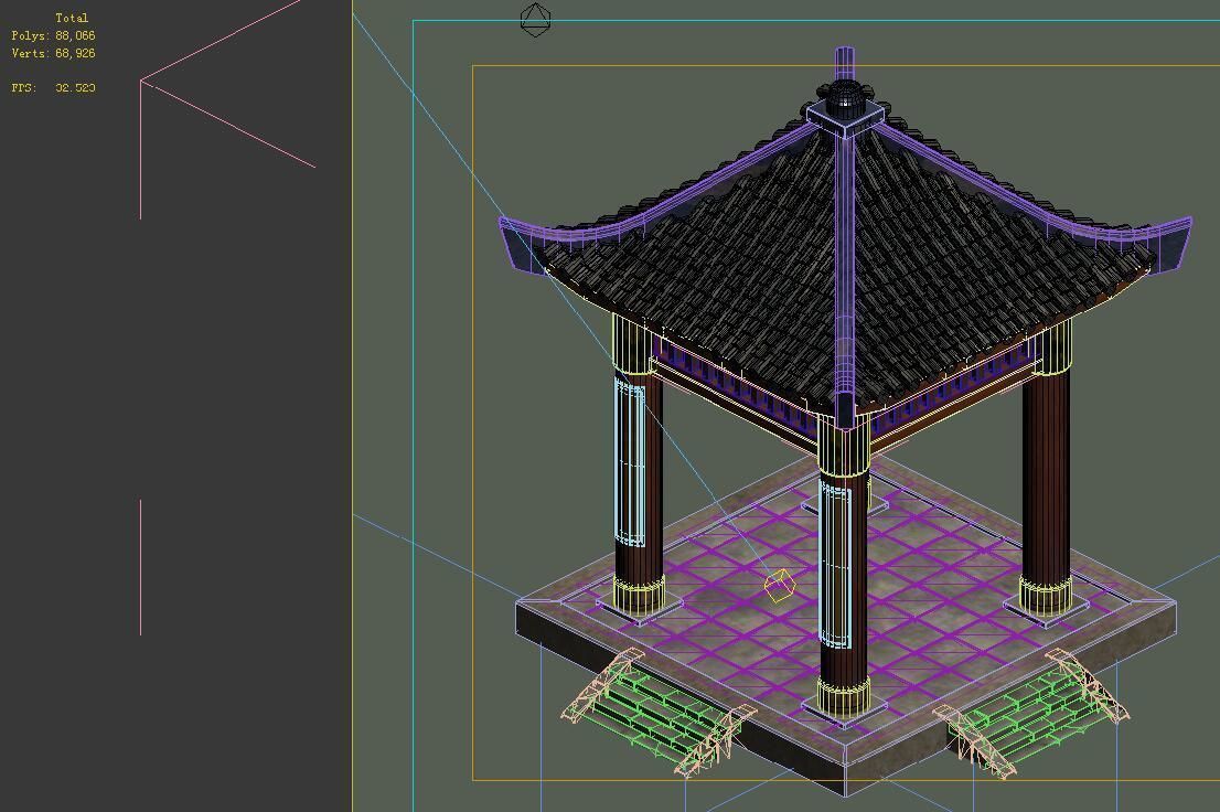 Game Models - City Gazebo 02 3D model_1