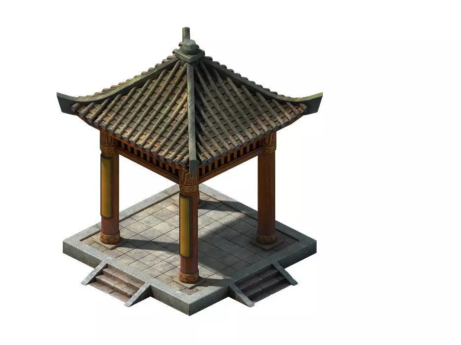 Game Models - City Gazebo 02 3D model_0