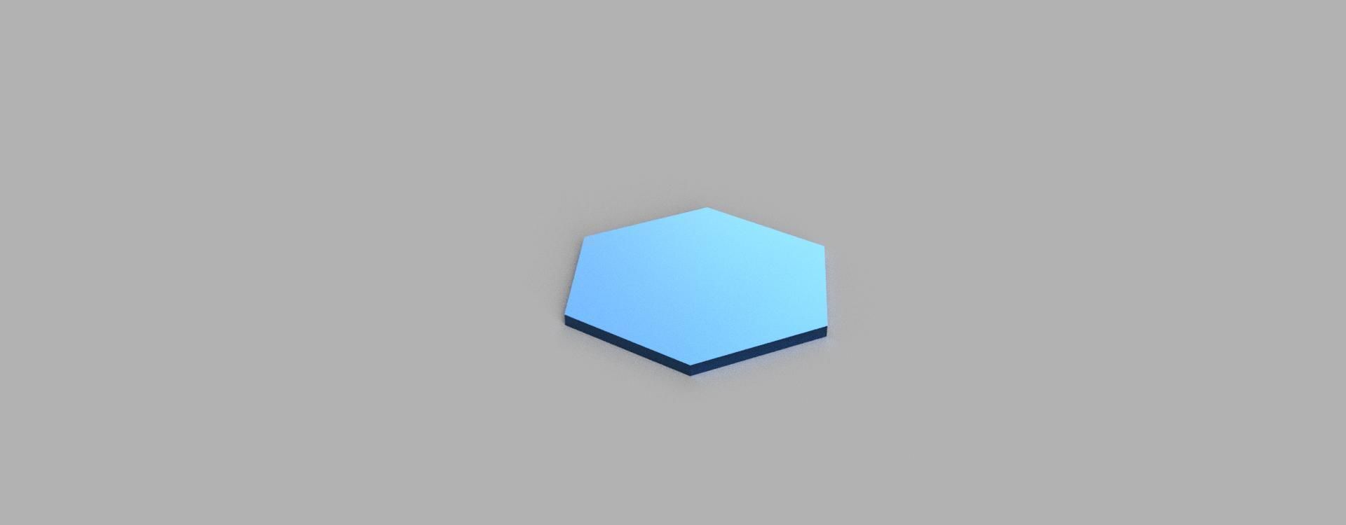 Honeycomb floor tiles 3D print model_3