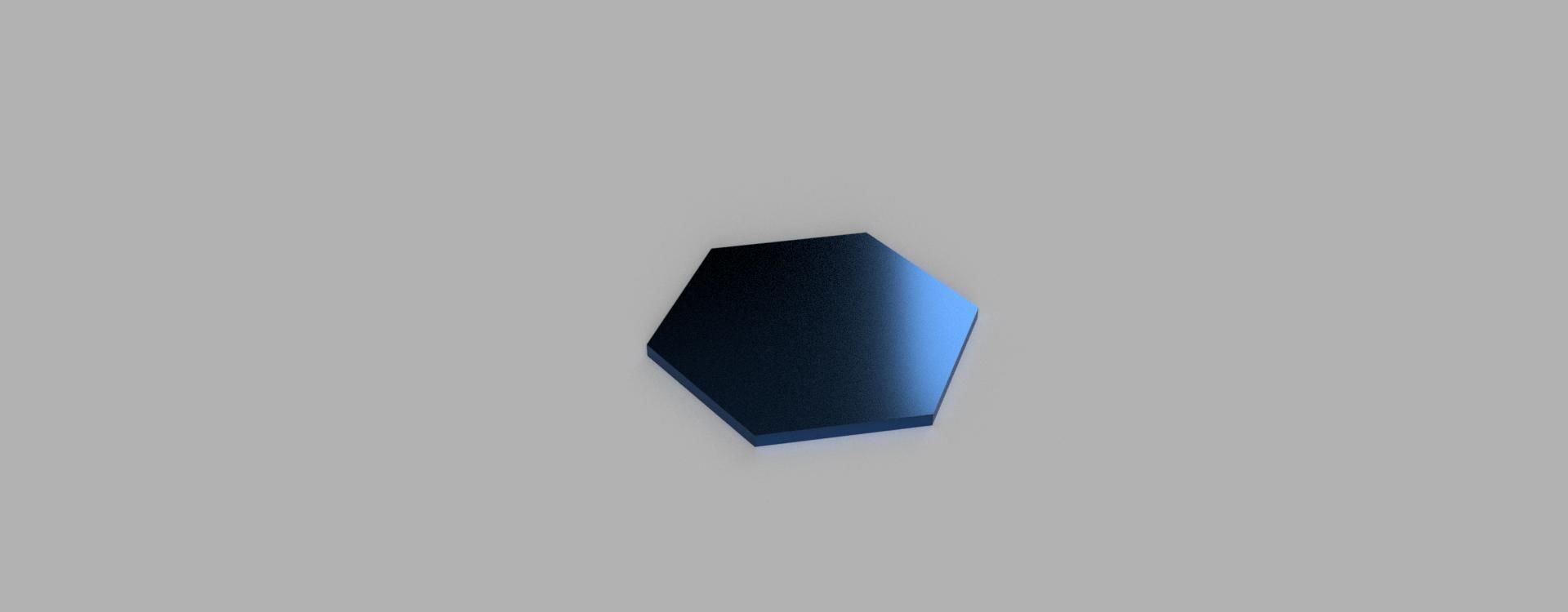 Honeycomb floor tiles 3D print model_2