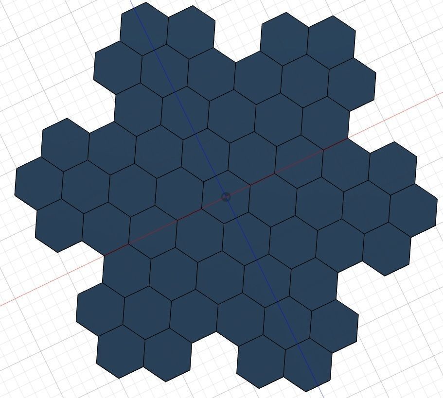 Honeycomb floor tiles 3D print model_6