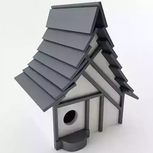 Birdhouse with roof