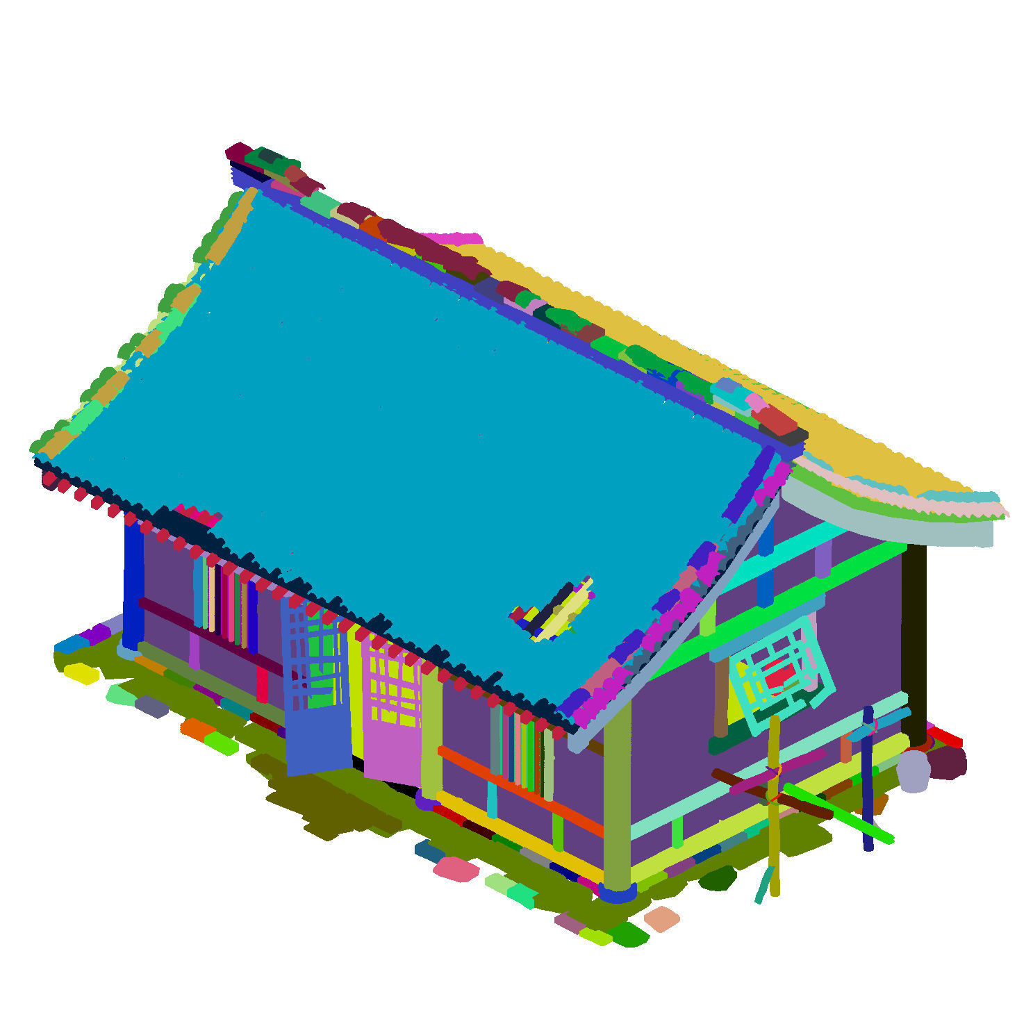 City Building - Broken House 3D model_4