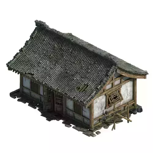 City Building - Broken House 3D model