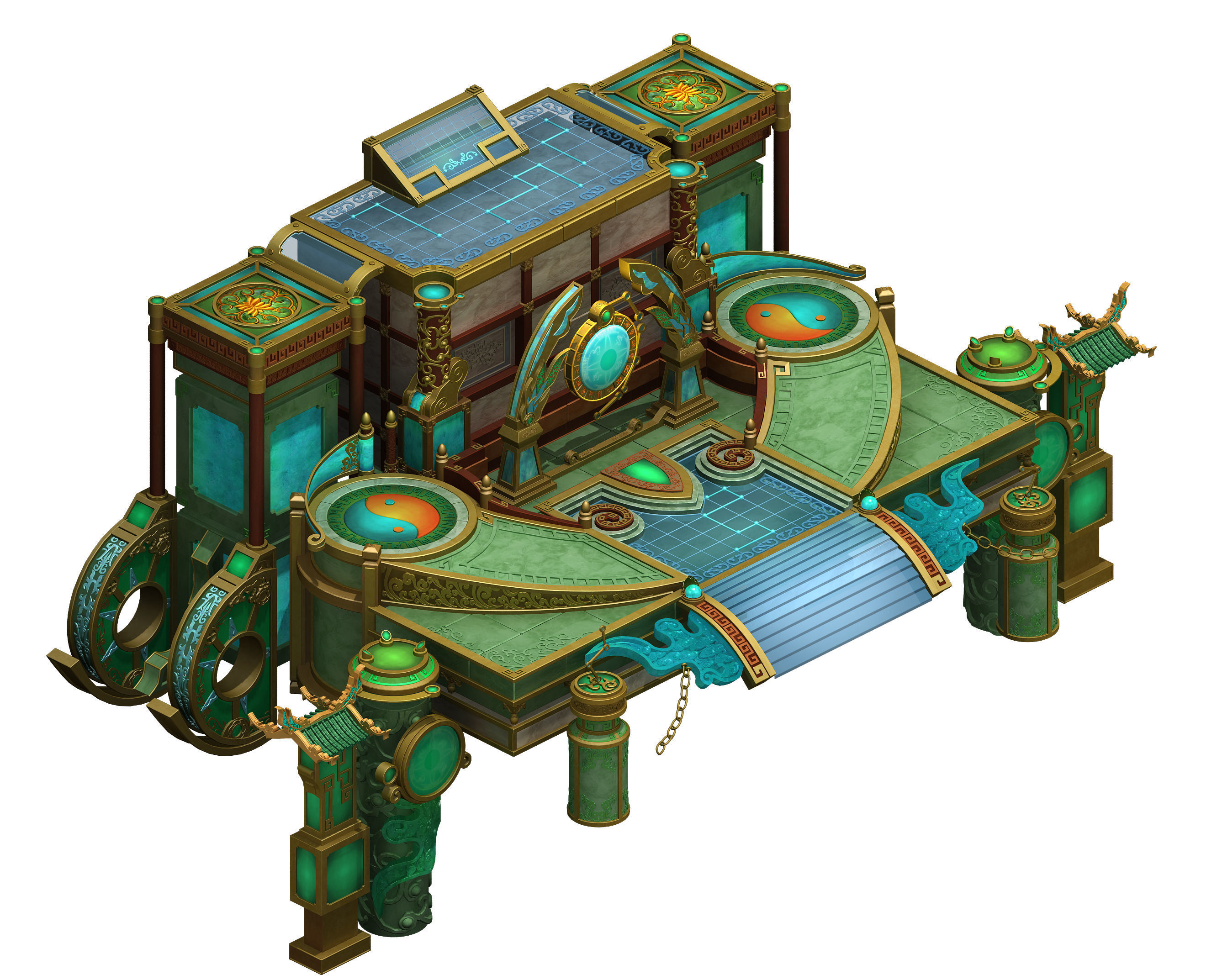 City Building - Temple 3D model_3