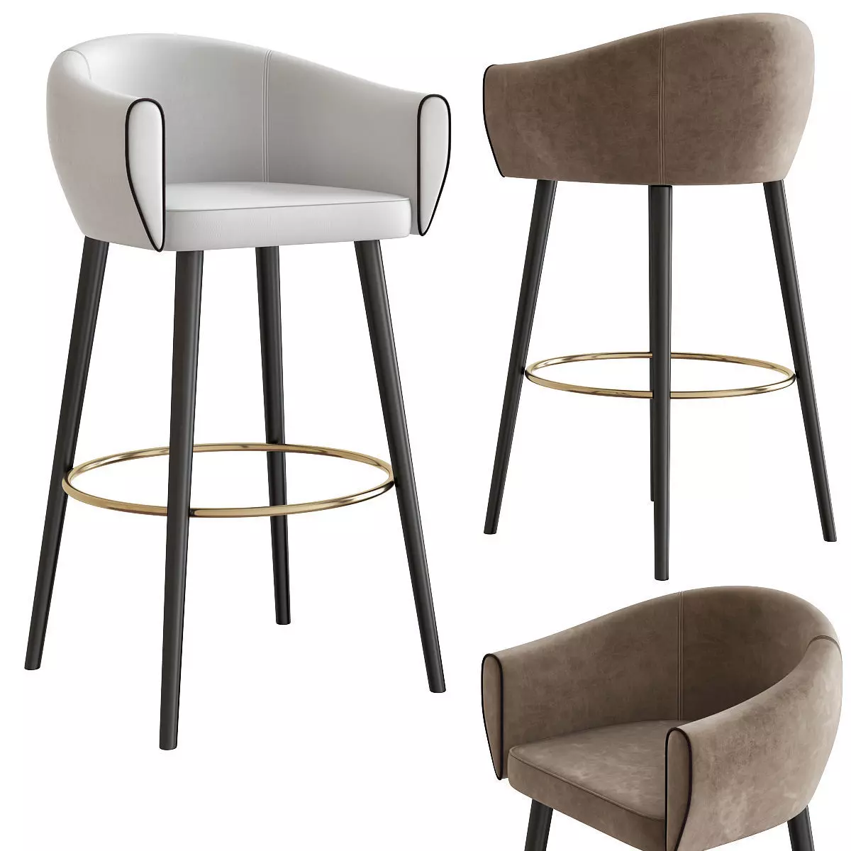 Mambo Unlimited Ideas GRACE Hocker 3d model Low-poly 3D model_0