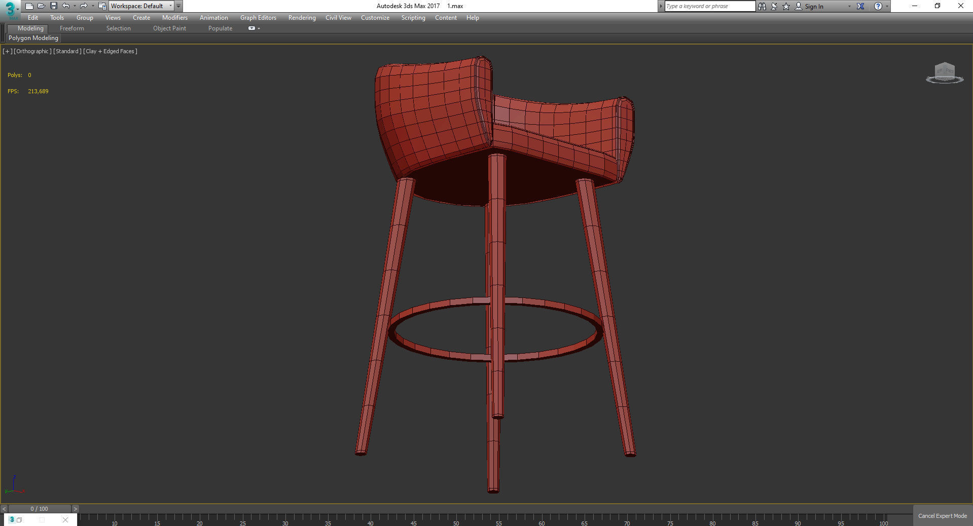 Mambo Unlimited Ideas GRACE Hocker 3d model Low-poly 3D model_3