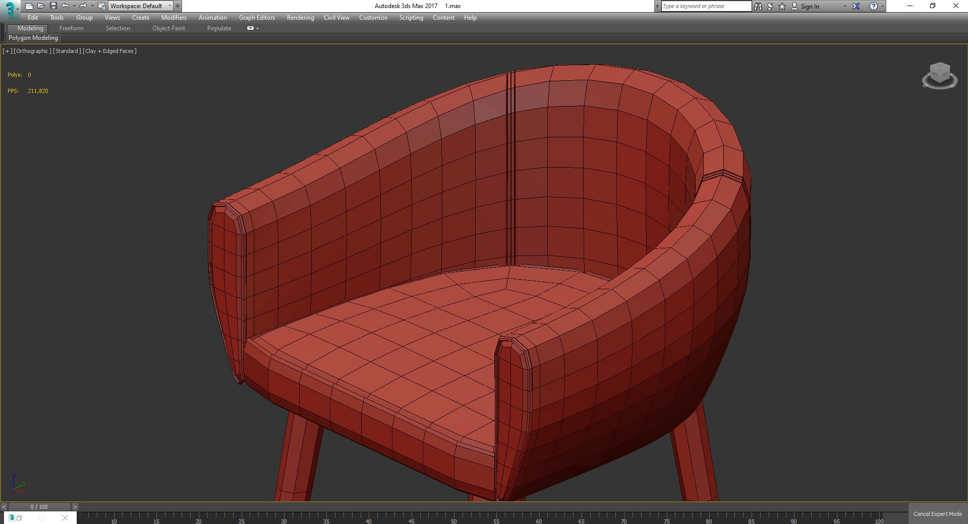 Mambo Unlimited Ideas GRACE Hocker 3d model Low-poly 3D model_4