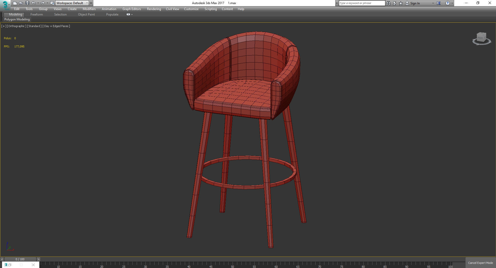 Mambo Unlimited Ideas GRACE Hocker 3d model Low-poly 3D model_2