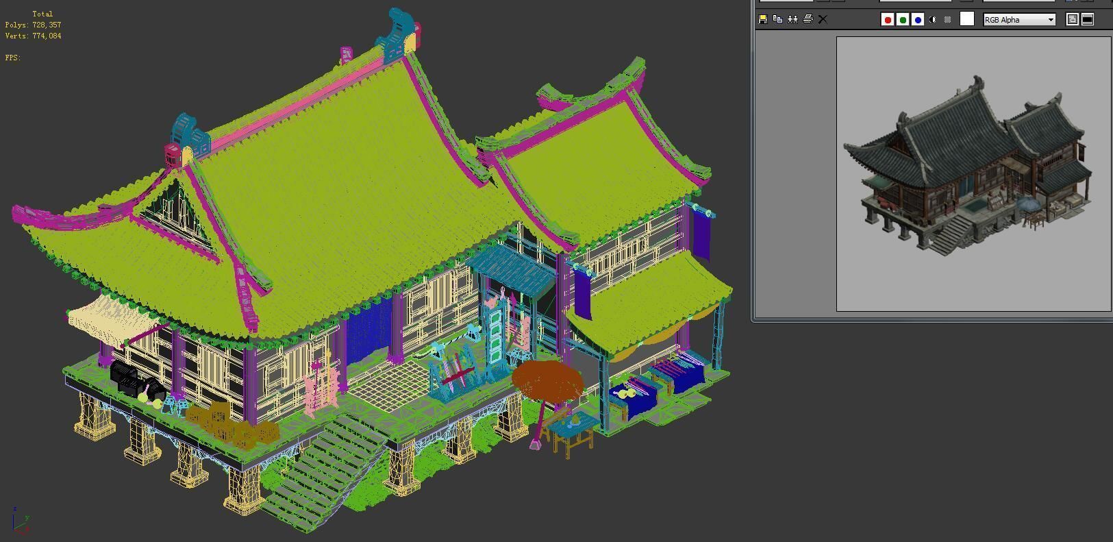 City Building - Weapons Shop 043 3D model_6
