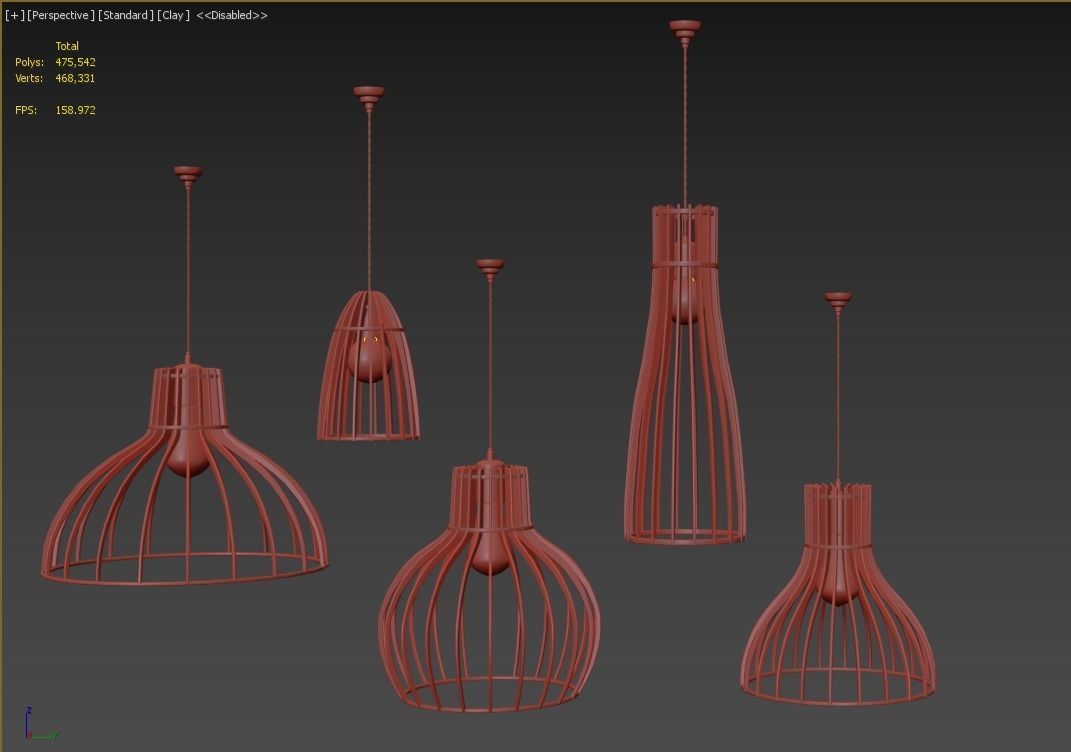 Wooden lamp VOL 1 3D model_6