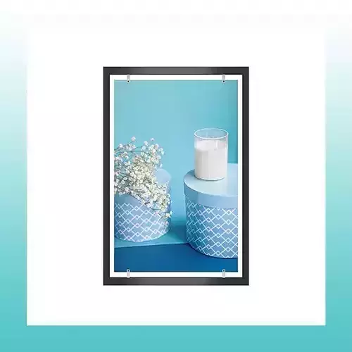 Advertising Poster - Board with Frame - 3D Model 3D model