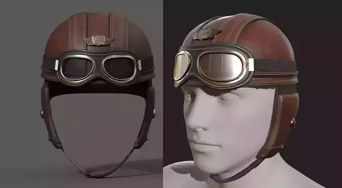Helmet scifi military combat 3d futuristic technology  Low-poly 3D model