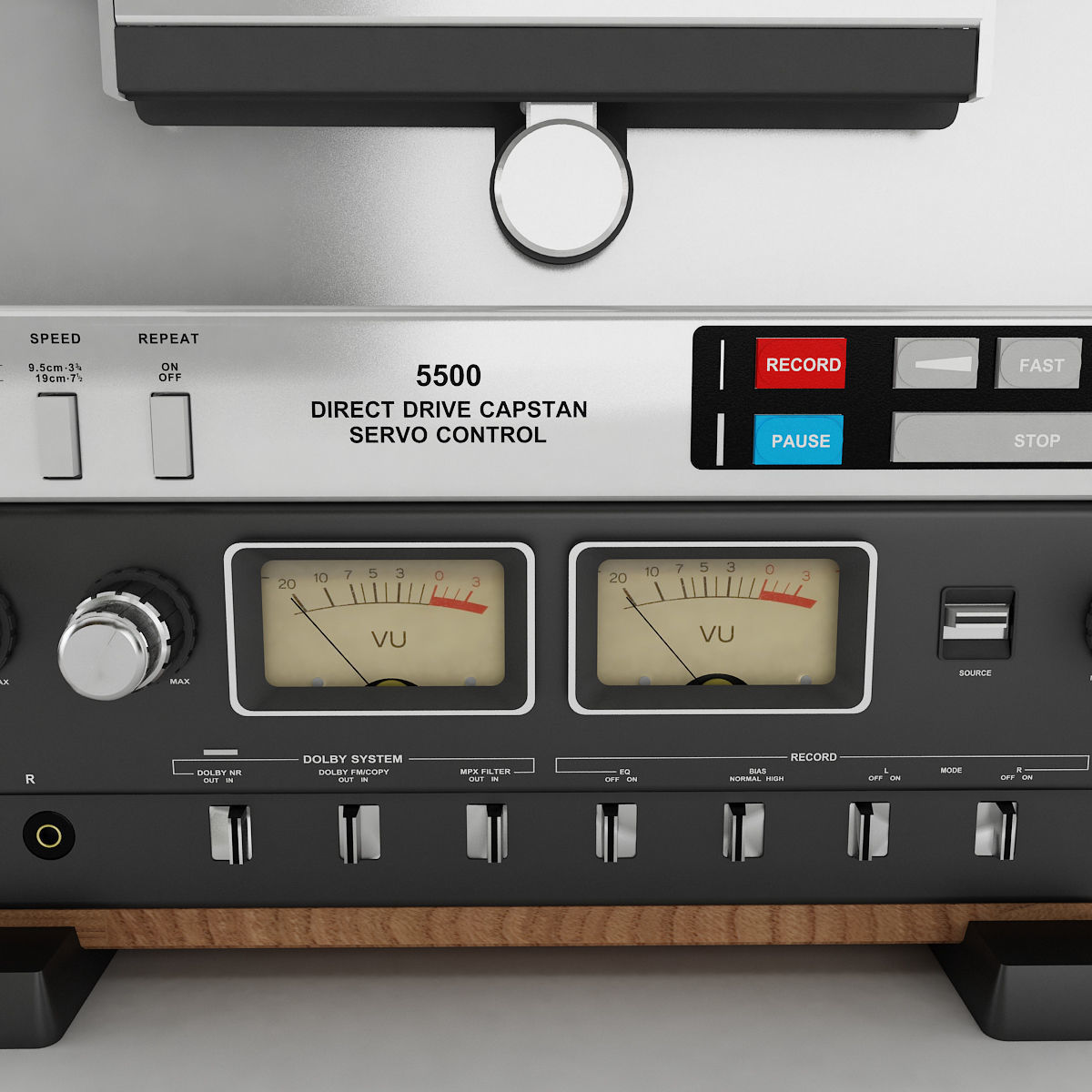Teac 5500 Reel to Reel Player 3D model_6