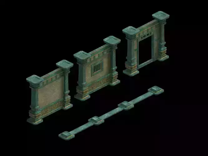 Game Model - Palace Palace gorgeous palace wall 1