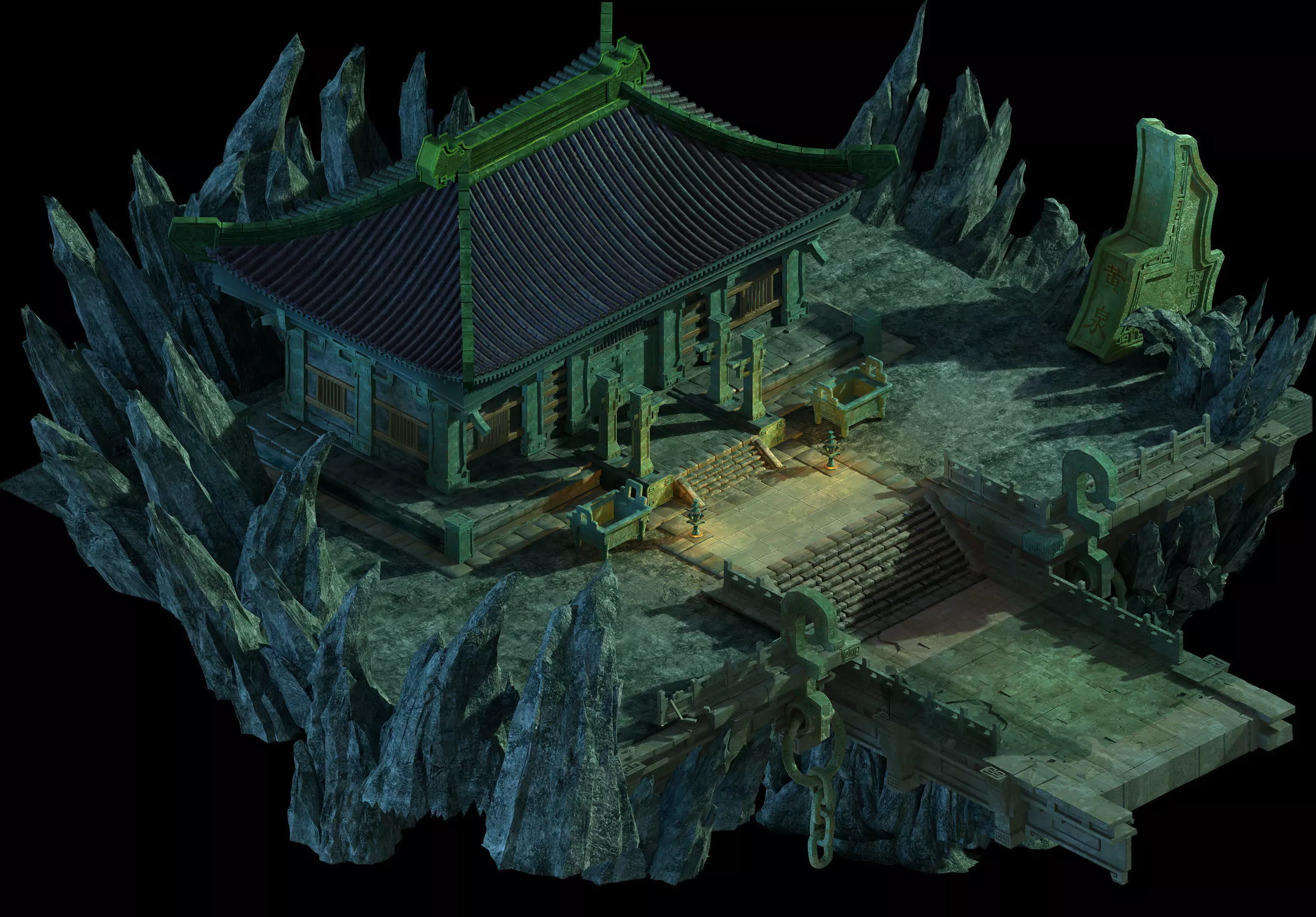 Game Model - Palace of the Imperial Palace 3D model_0
