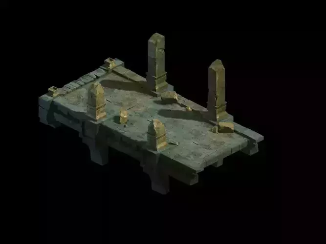 Model - Underground Palace Platform Stone Gallery