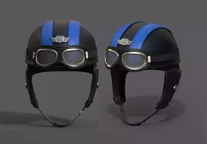 Helmet scifi military pilot fantasy armor  Low-poly 3D model